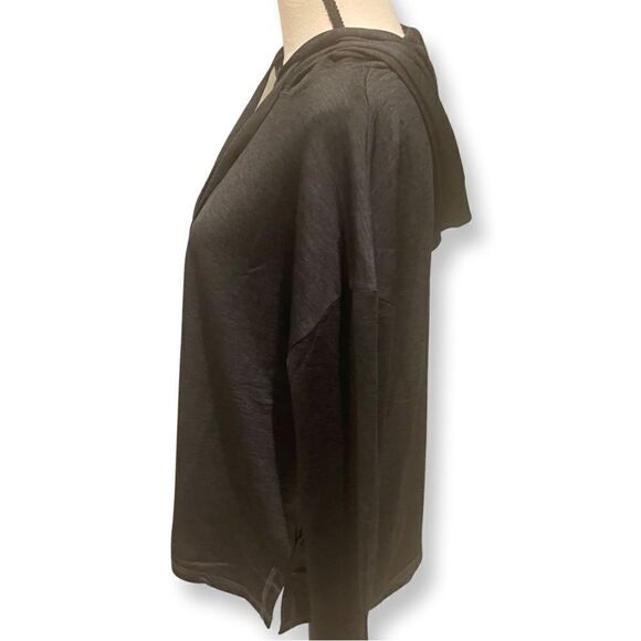 Ladies Pullover Long Sleeve Hoodie Charcoal Gray Large - Picture 3 of 7